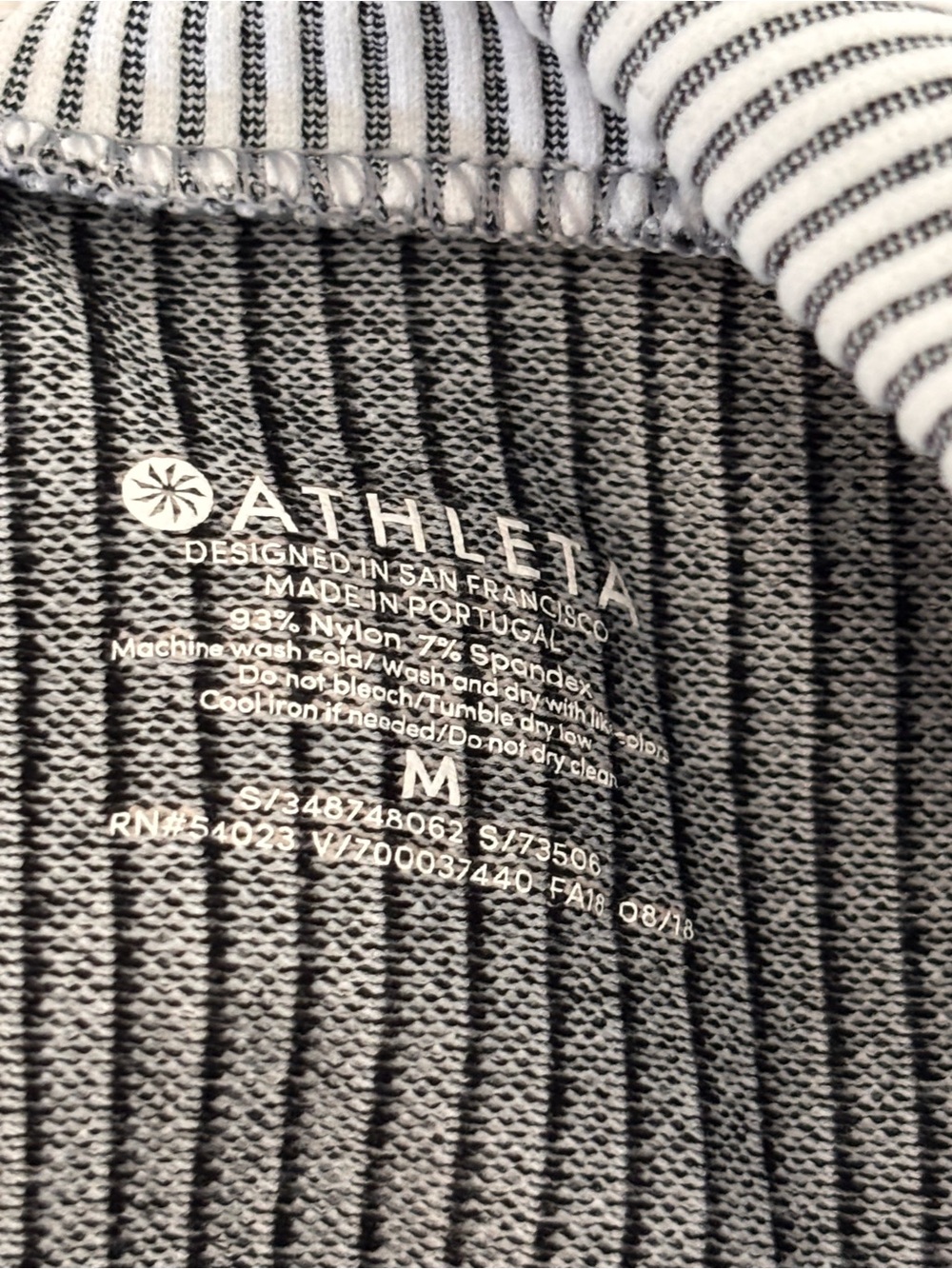 🔴Athleta Light Gray Ribbed Turtleneck Long Sleeve Top - Picture 5 of 8